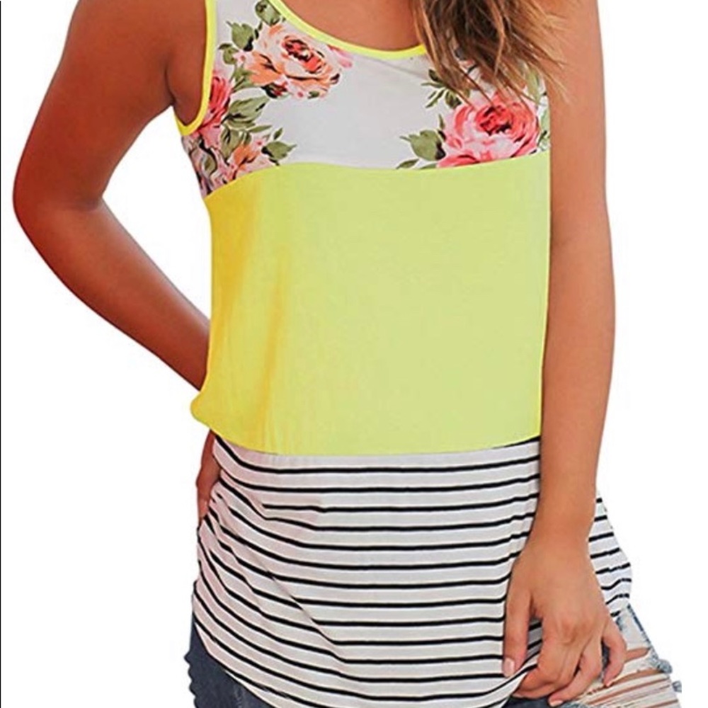 Cute Slinky Summer Tank Size Xl
